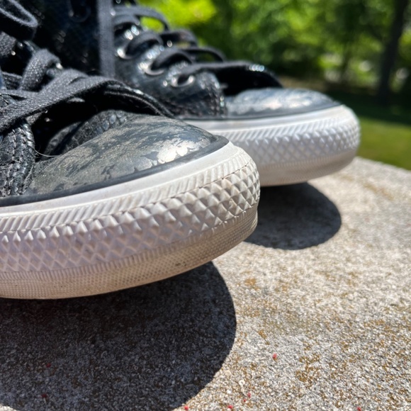 Converse Blk Embossed Snake 7.5 - Picture 2 of 12